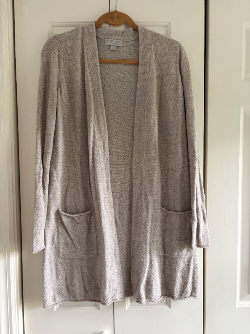 Barefoot Dreams Cozychic Ultra Lite High Ribbed Cardigan - Size S - Grey